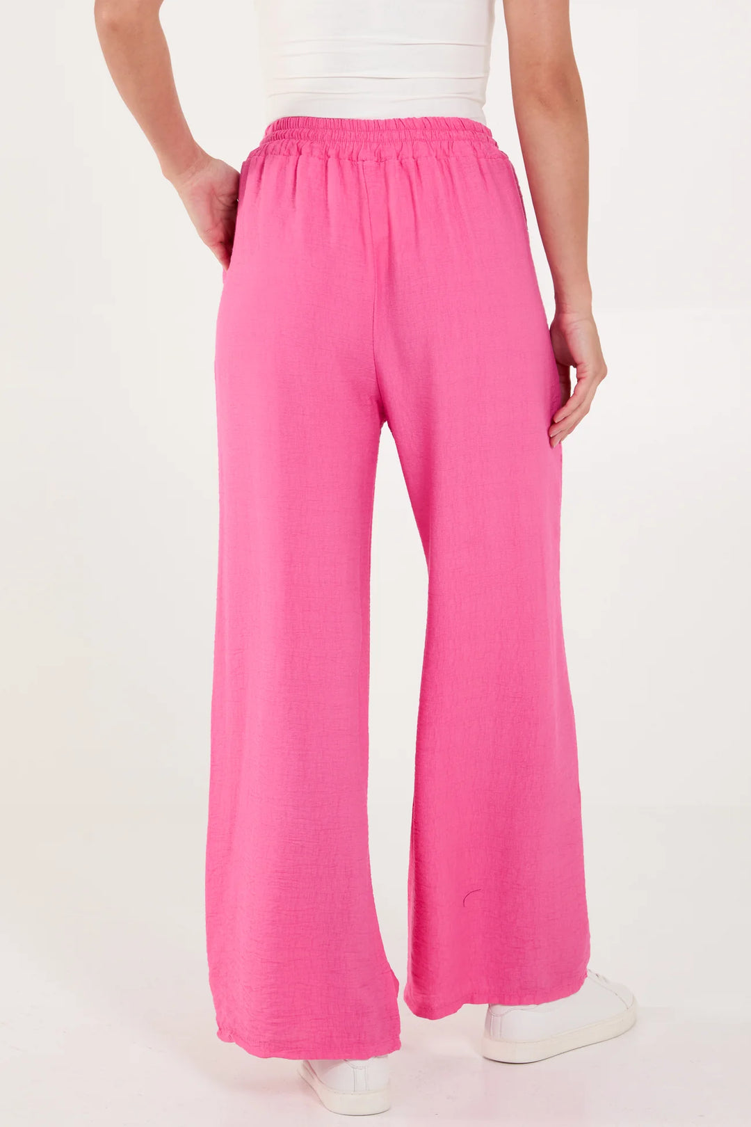 Wide Leg Drawstring Trousers