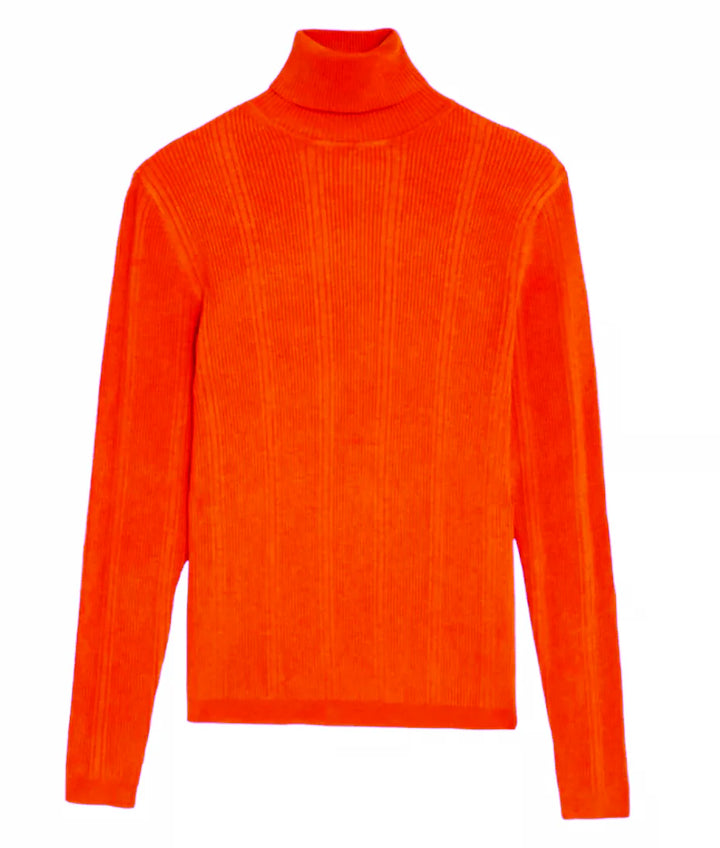 Ribbed Roll Neck Jumper