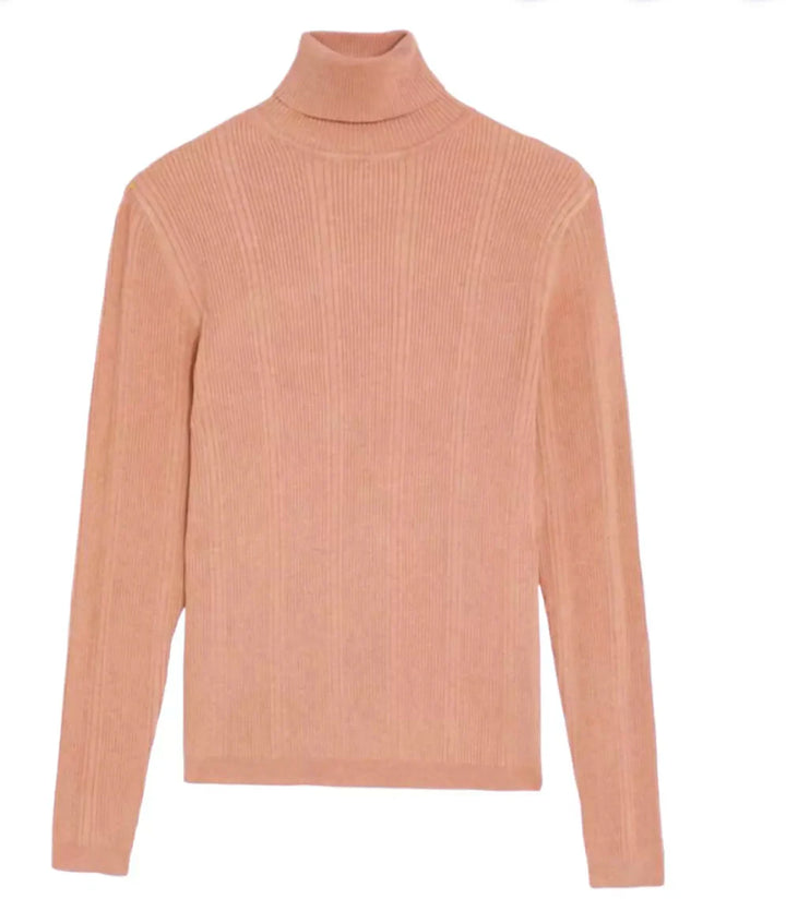 Ribbed Roll Neck Jumper