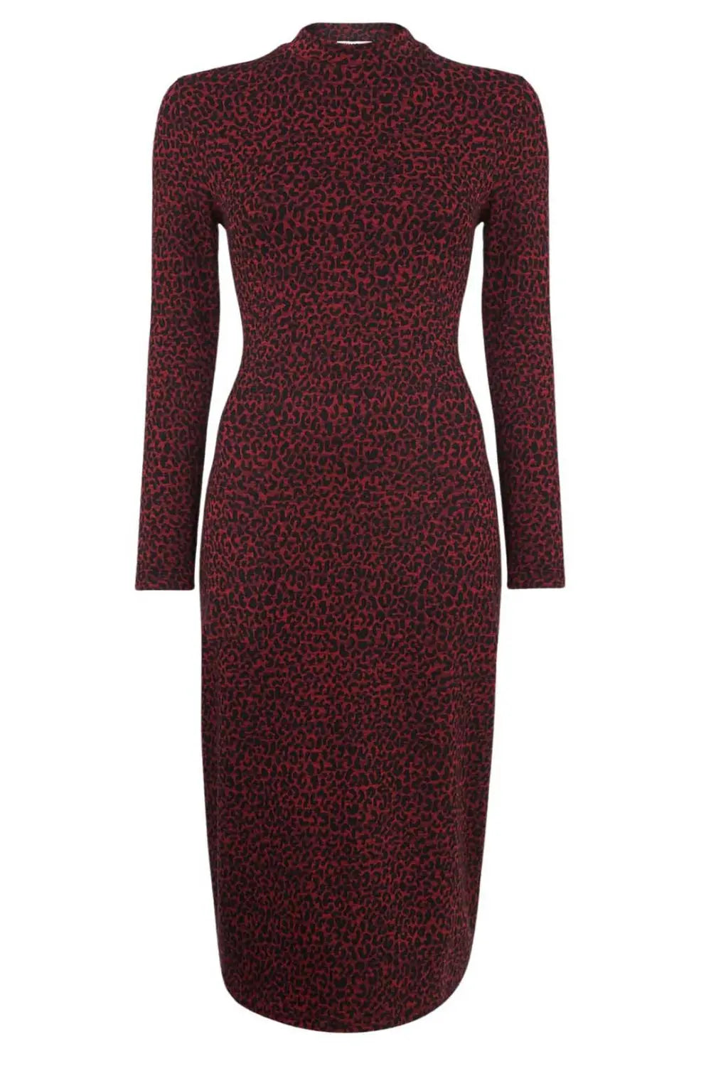 Whistles Animal Jacquard Jersey Midi Dress