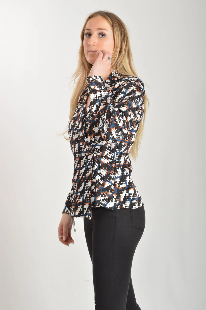 M&S Autograph Print Wrap Blouse