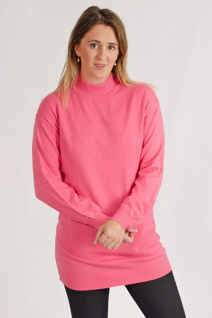 Longline Turtle Neck Jumper