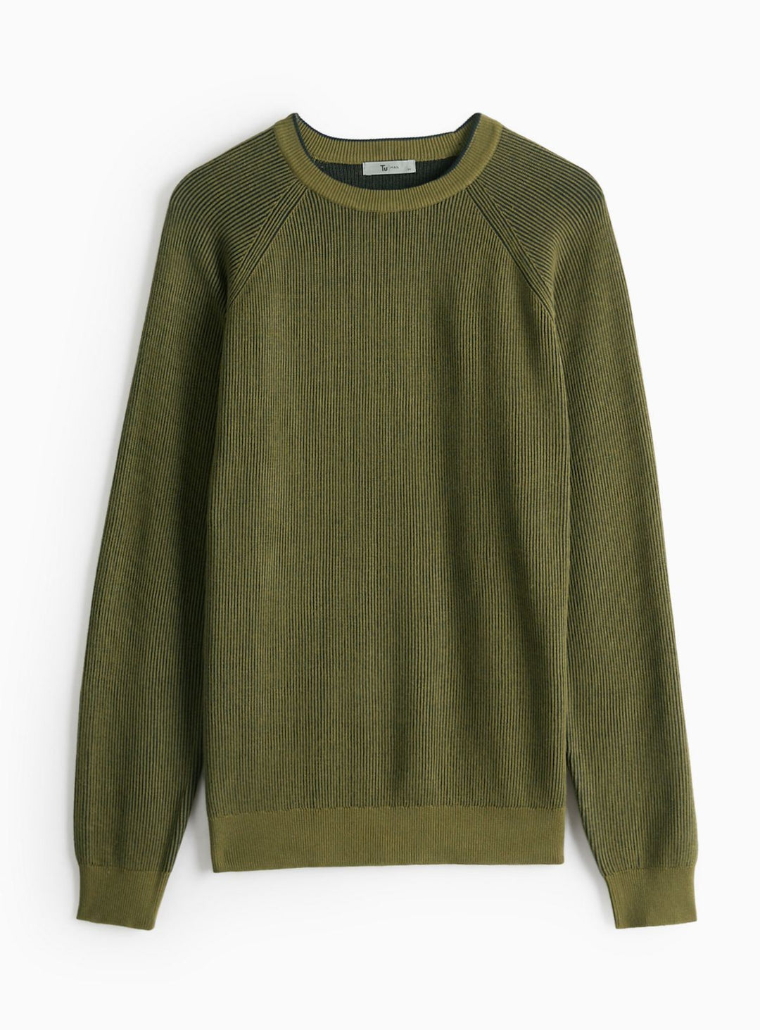 Mens Ribbed Round Neck Jumper