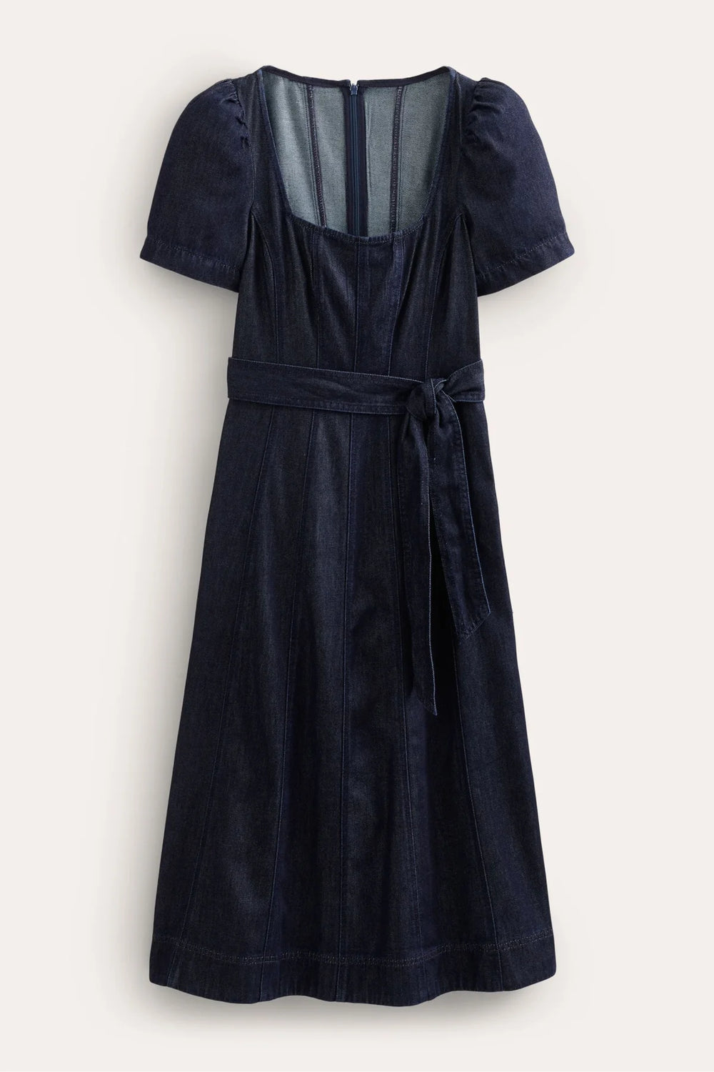 Boden Denim Square Neck Summer Dress