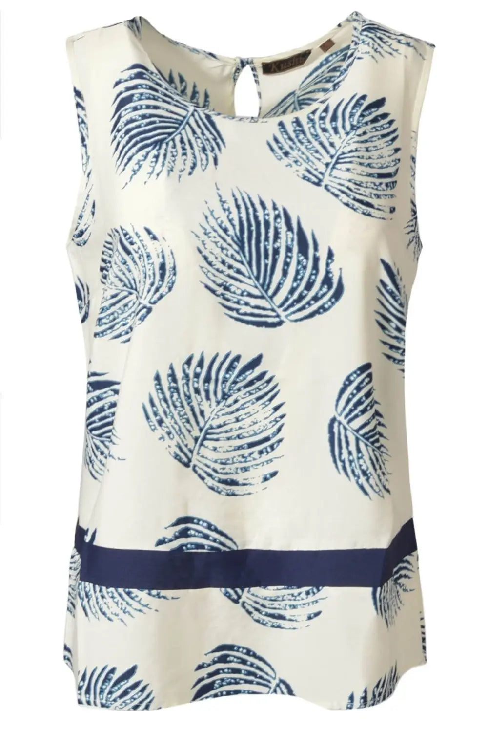 Kushi Boxy Silky Sleeveless Top