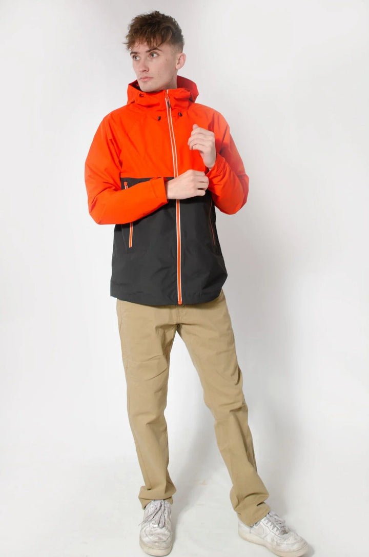 Broken Standard Waterproof Hooded Windbreaker Jacket