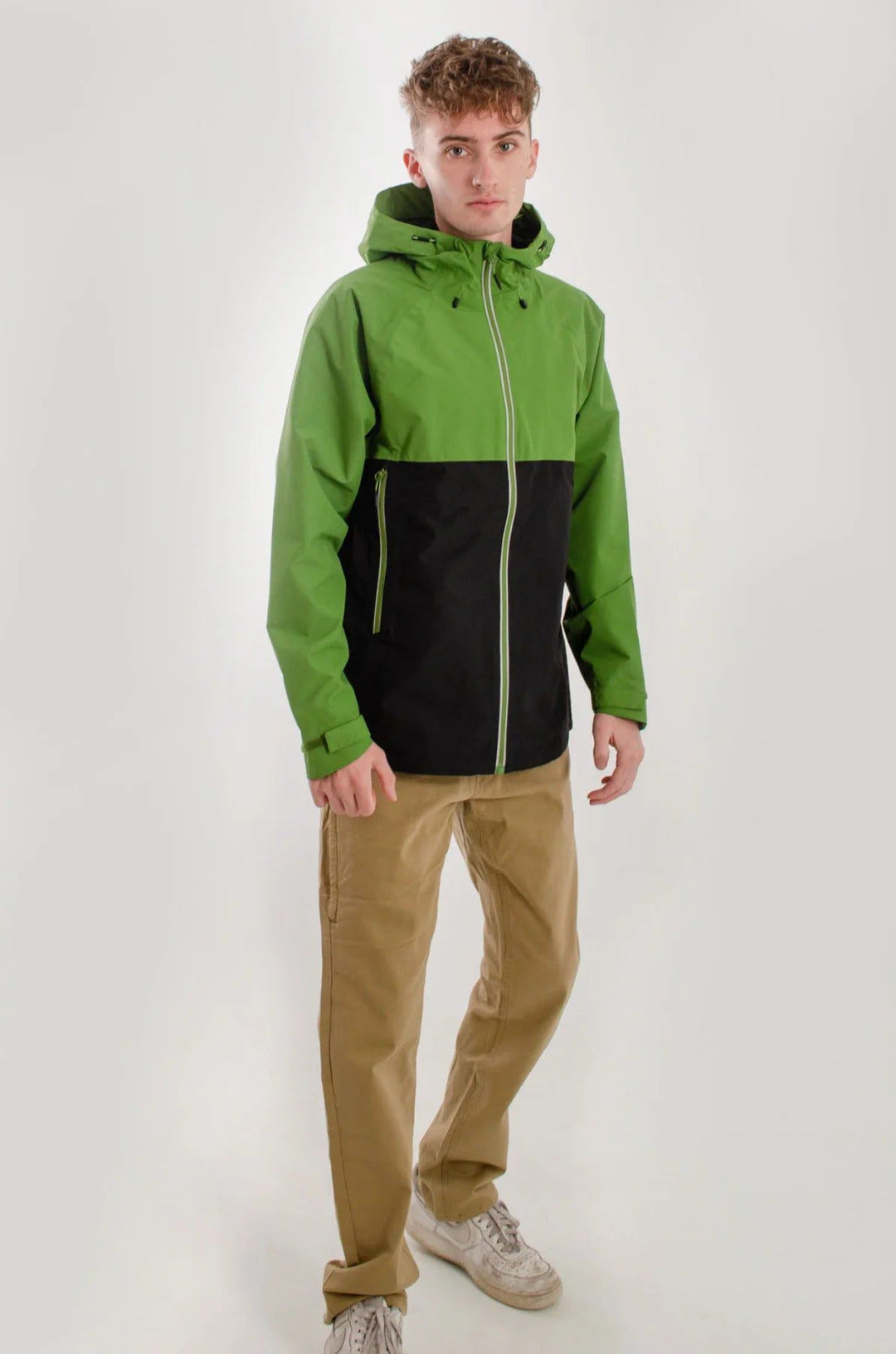 Broken Standard Waterproof Hooded Windbreaker Jacket