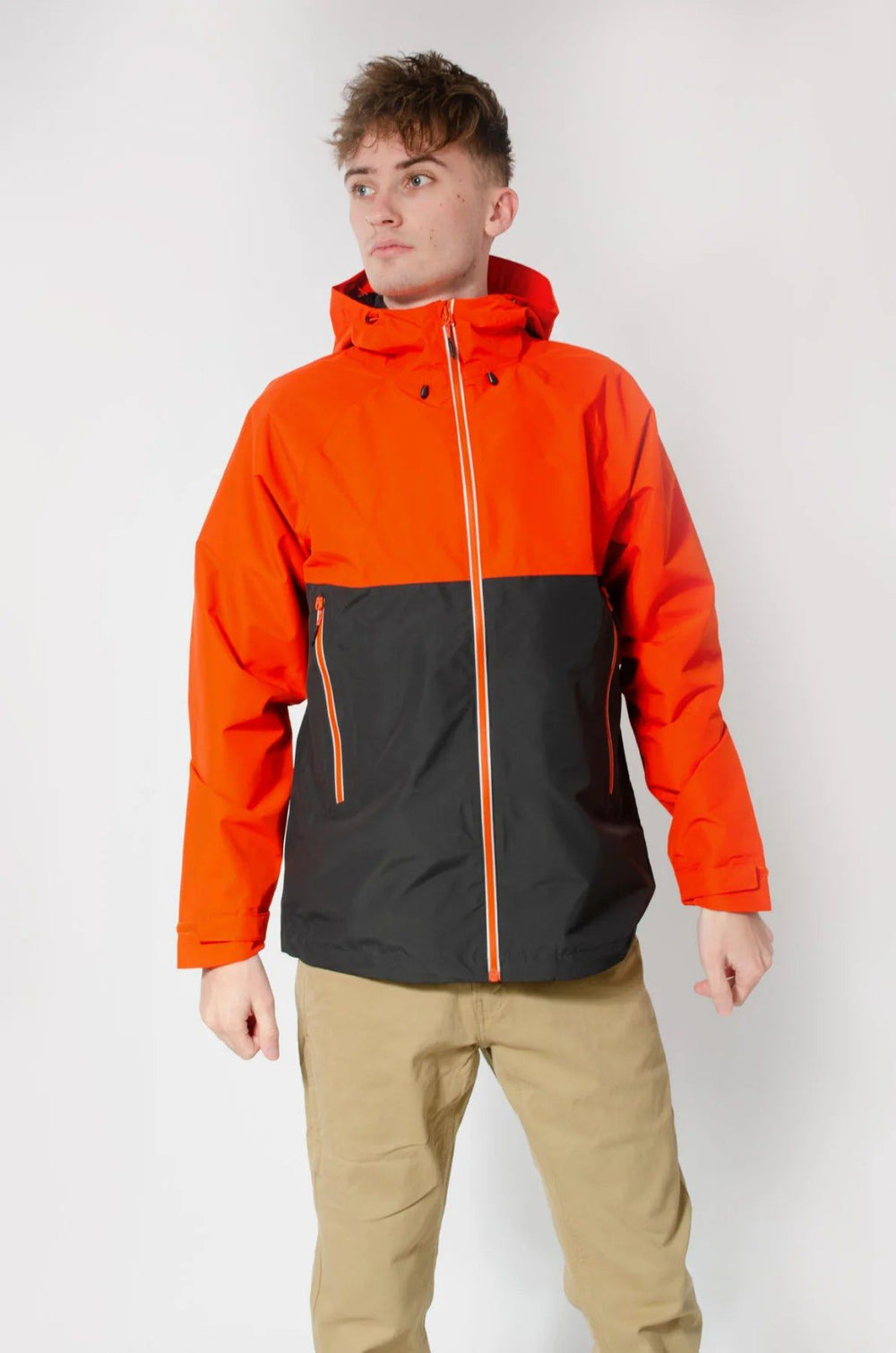 Broken Standard Waterproof Hooded Windbreaker Jacket