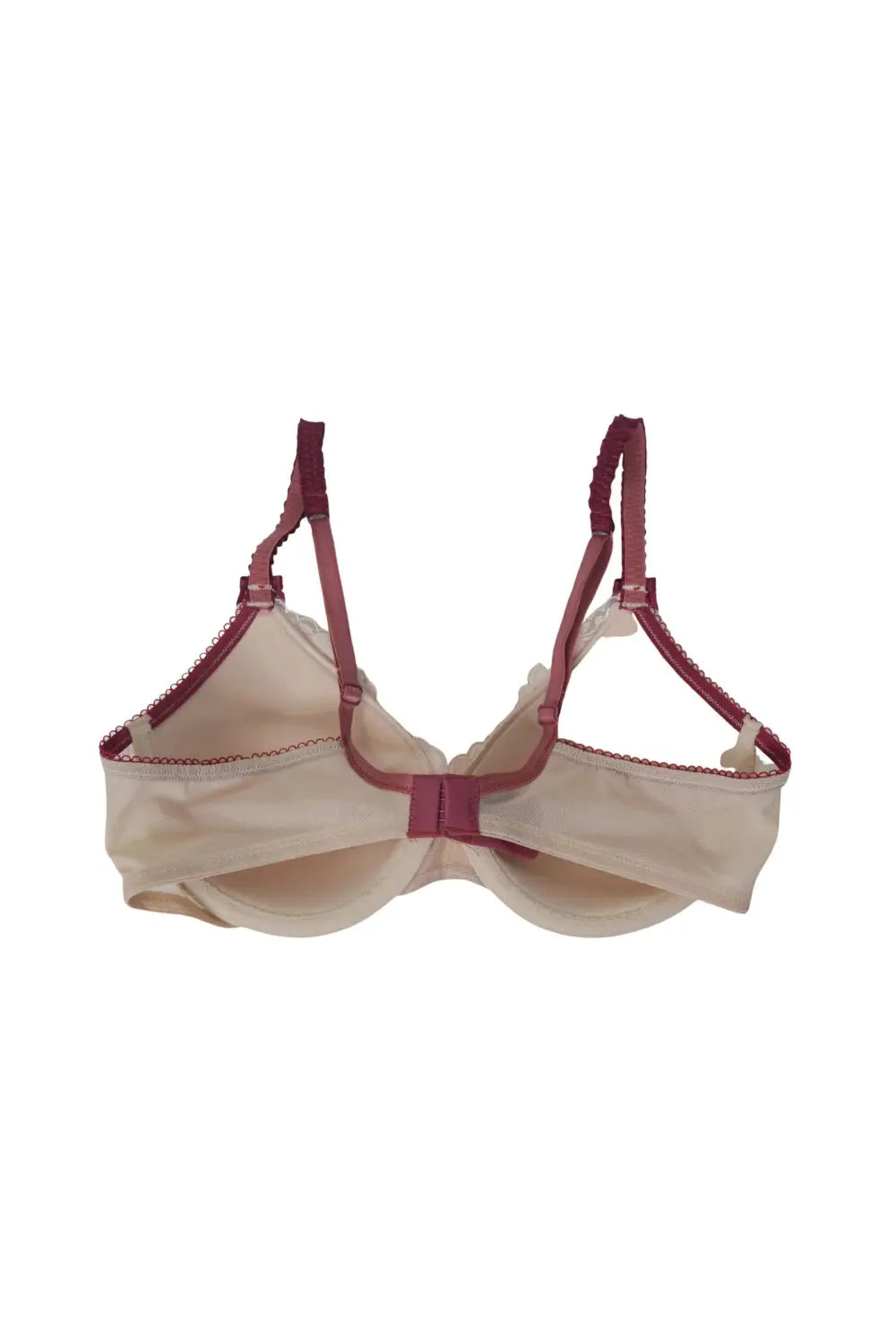 Burgundy Trim Bra & Knickers - WOMENS Bras & Sets