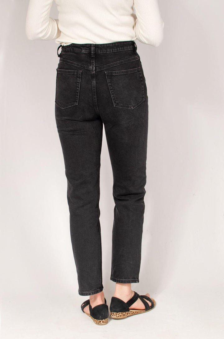 High Rise Slim Leg Jeans