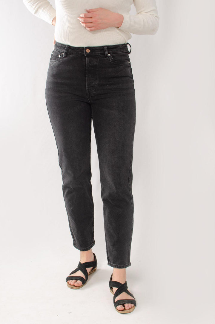 High Rise Slim Leg Jeans