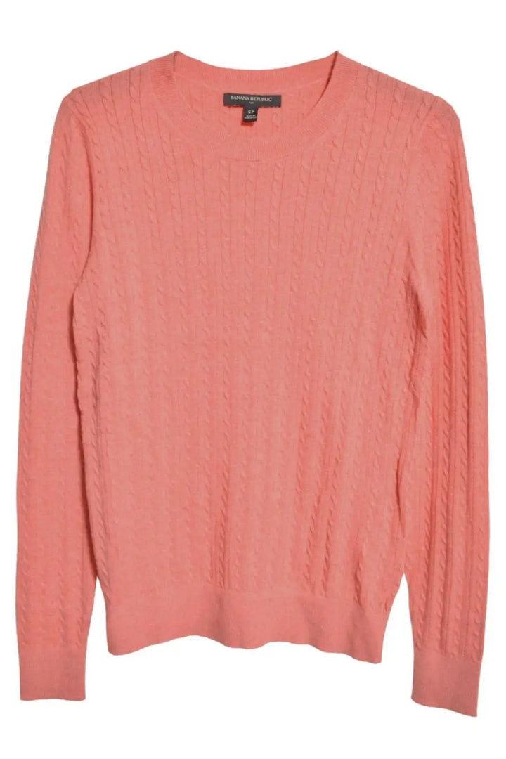 Banana Republic Cable Knit Round Neck Jumper