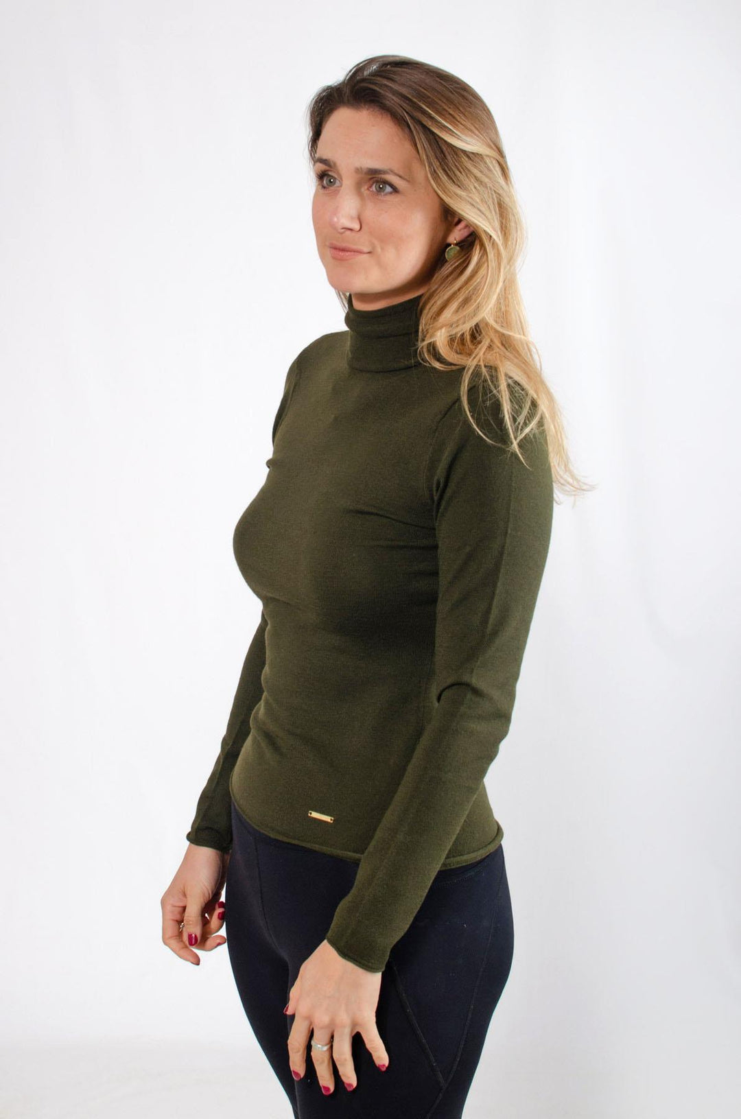 Roll Neck Fitted Jumper