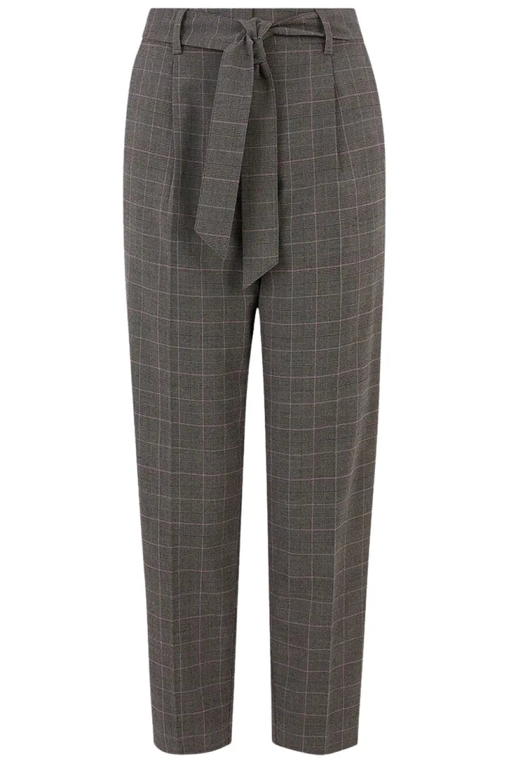 Oasis Check Capri Taper Trousers