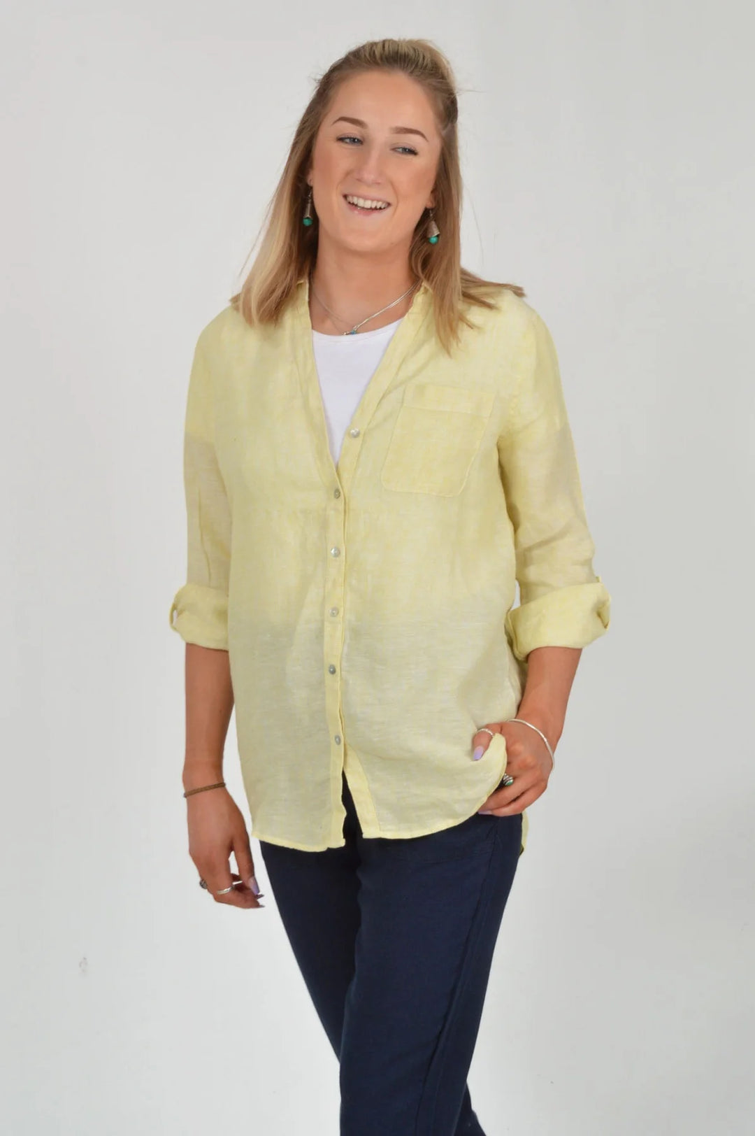 Christian Siriano Oversized Linen Shirt