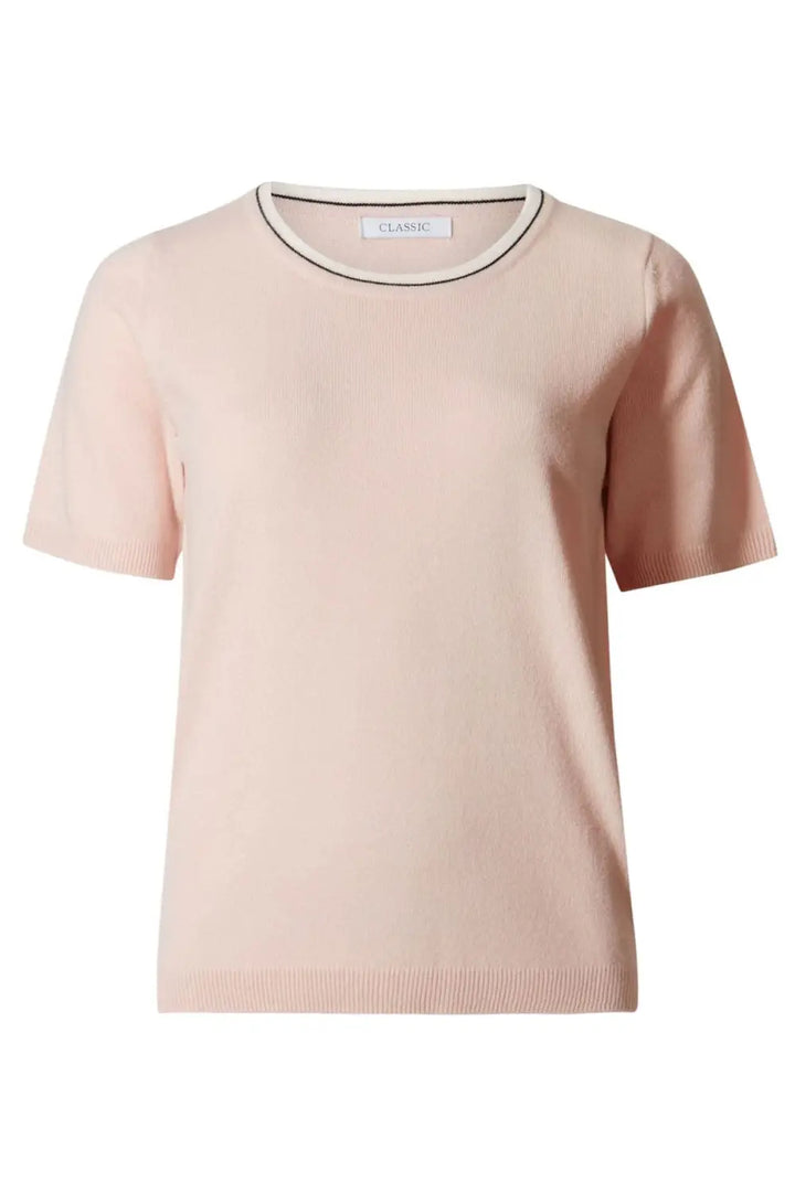 M&S Contrast Edge Short Sleeve Top