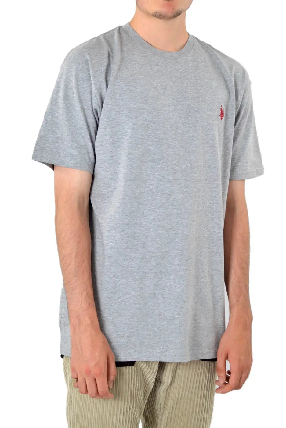 US Polo Assn. Cotton Crew Neck T Shirt Grey / S