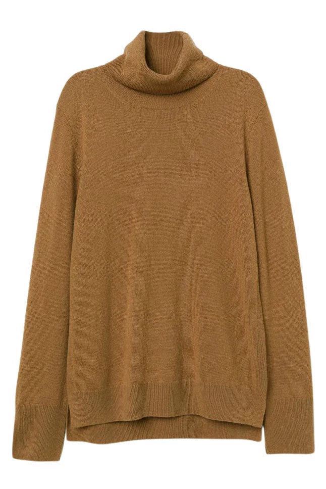 H&M Cowl Neck Heavy Fine Knit Jumper