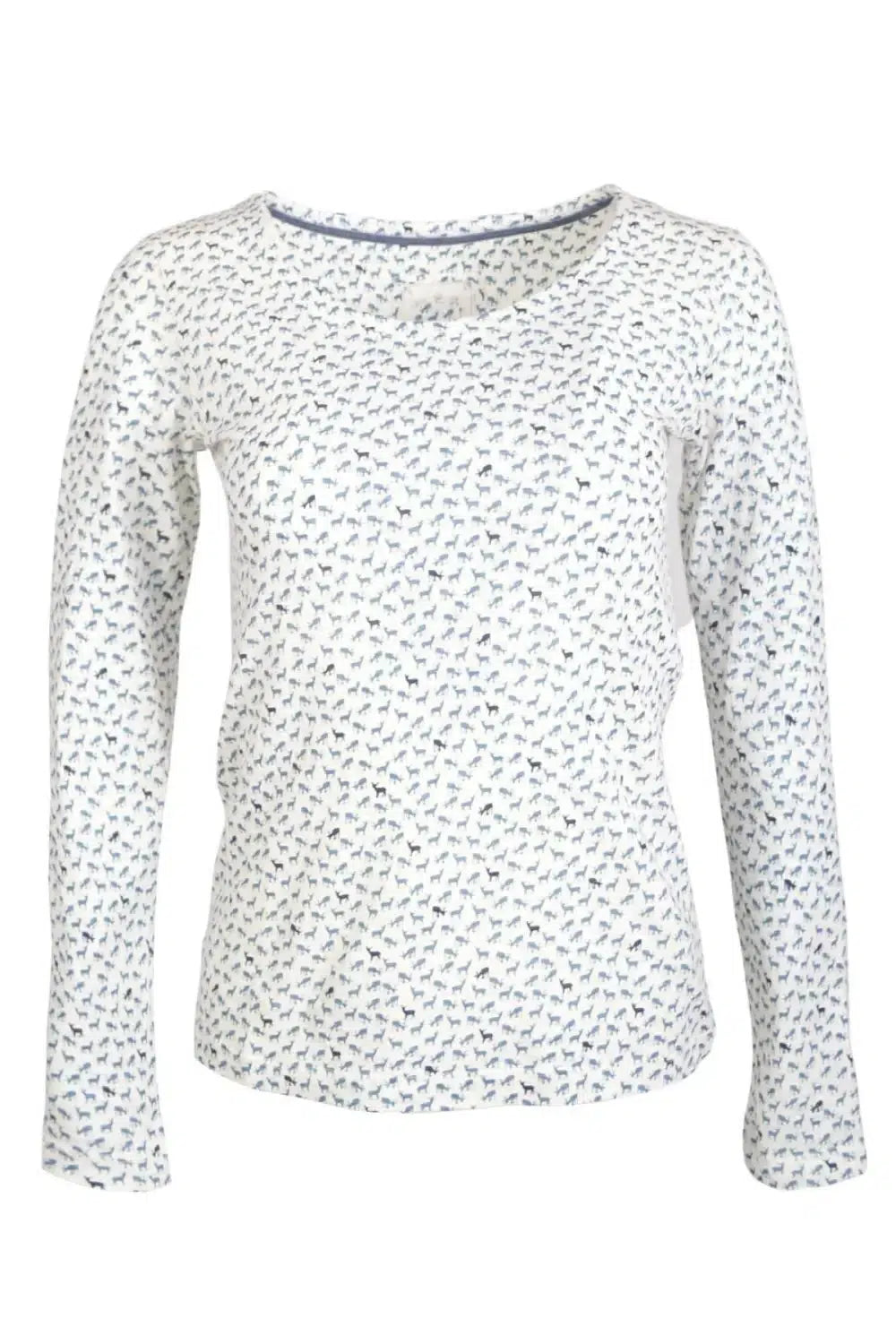 Mistral Deer Print Long Sleeve Top