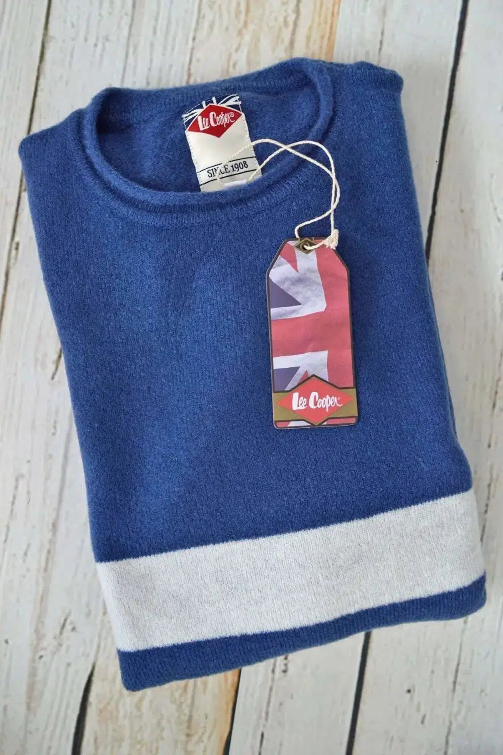 Lee Cooper Double Striped Fleece Sweater