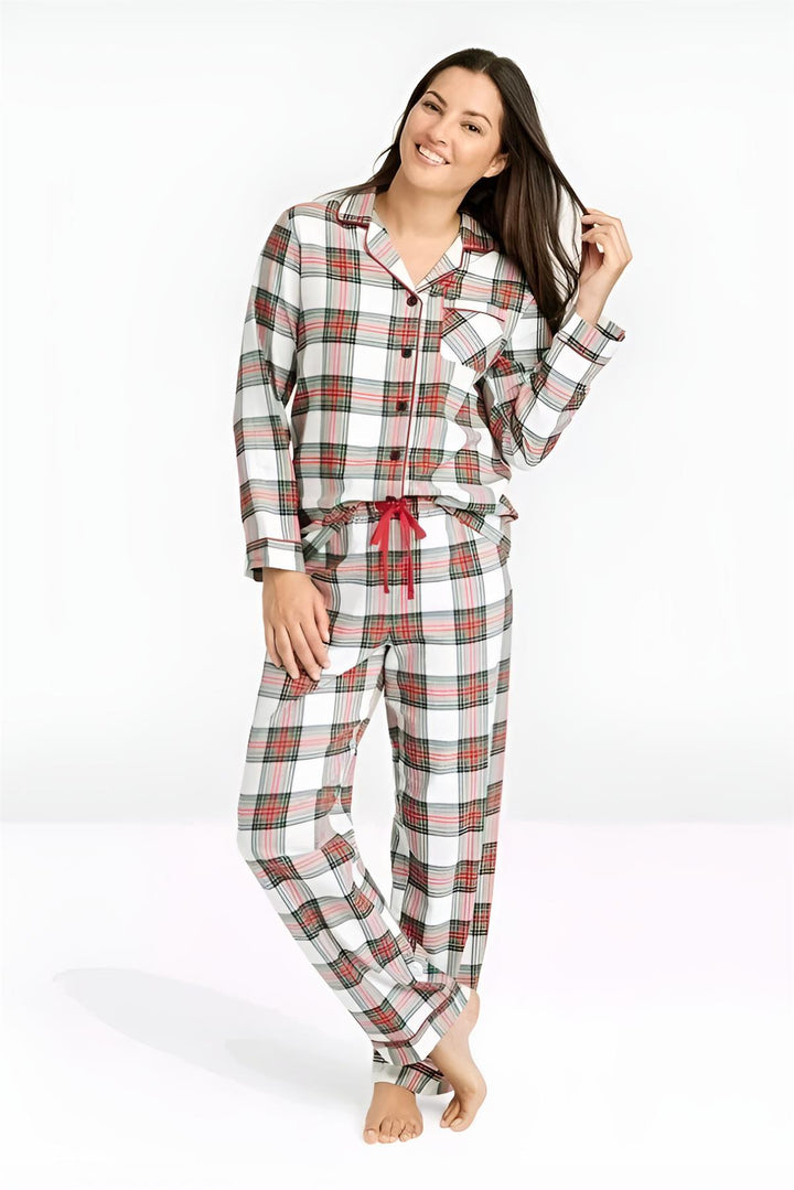 Cotton Tartan Check Pyjama Set