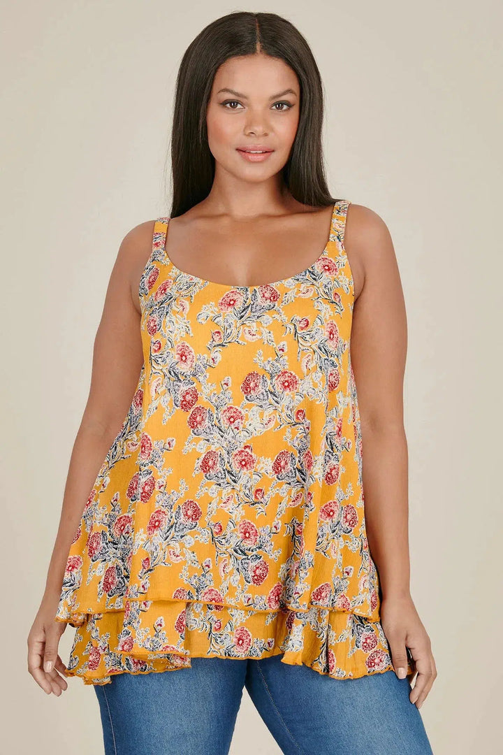 Evans Floral Print Cami Top