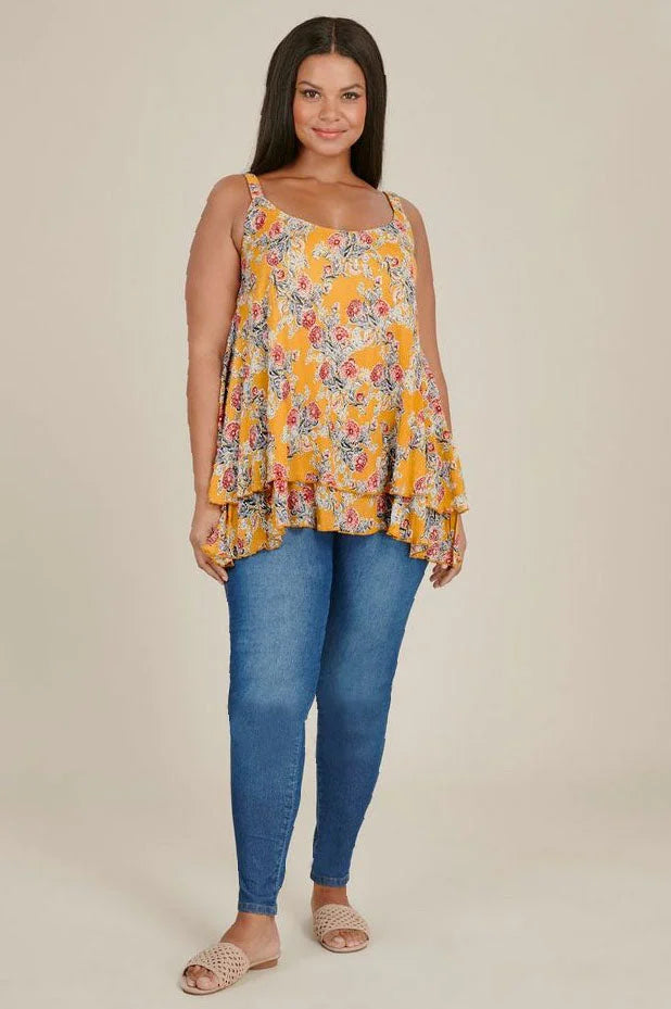 Evans Floral Print Cami Top