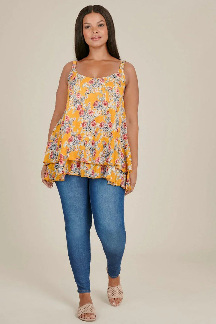 Evans Floral Print Cami Top