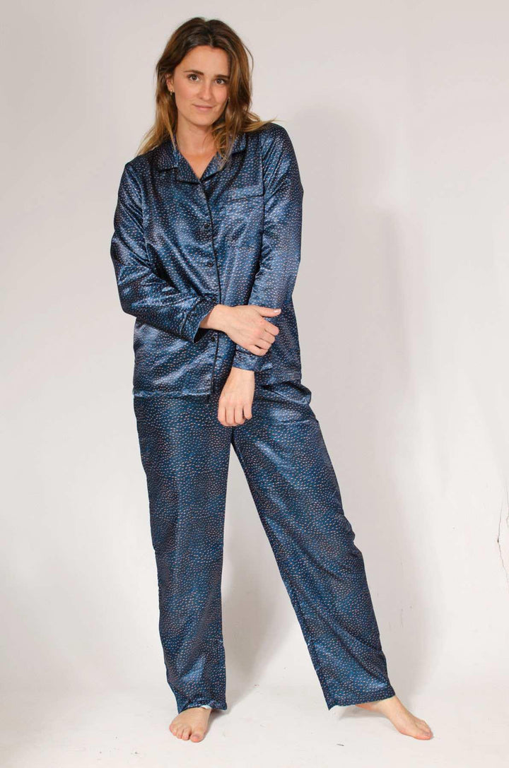 Spot Satin Pyjama Set