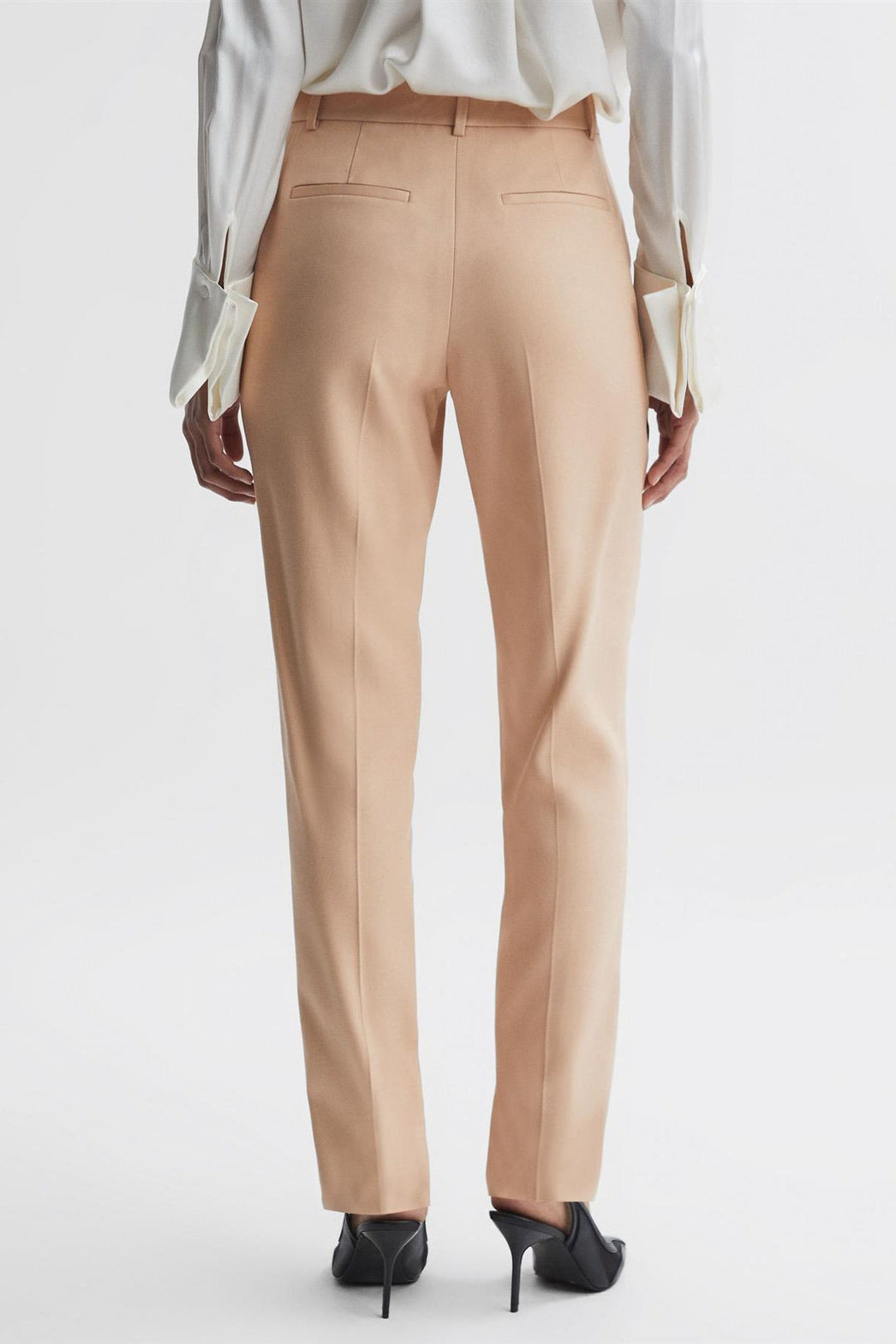 'Ember' Slim Fit High Rise Trousers