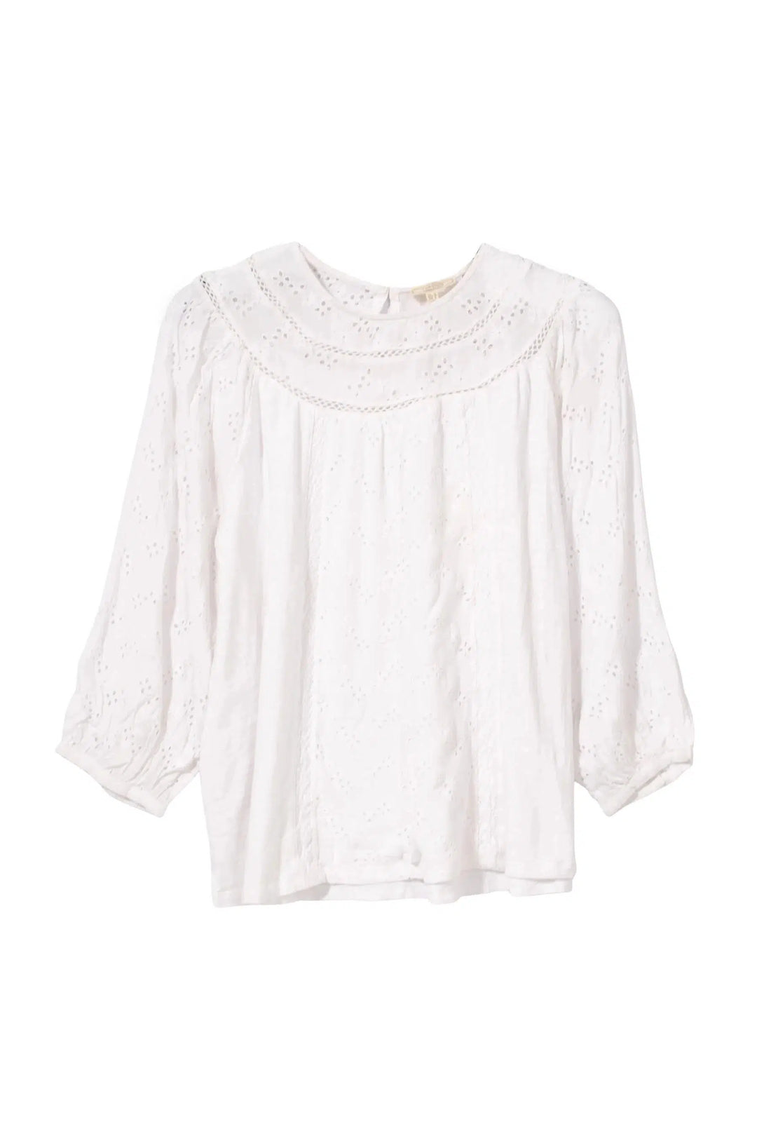 Fat Face Cotton Broderie Lace Blouse