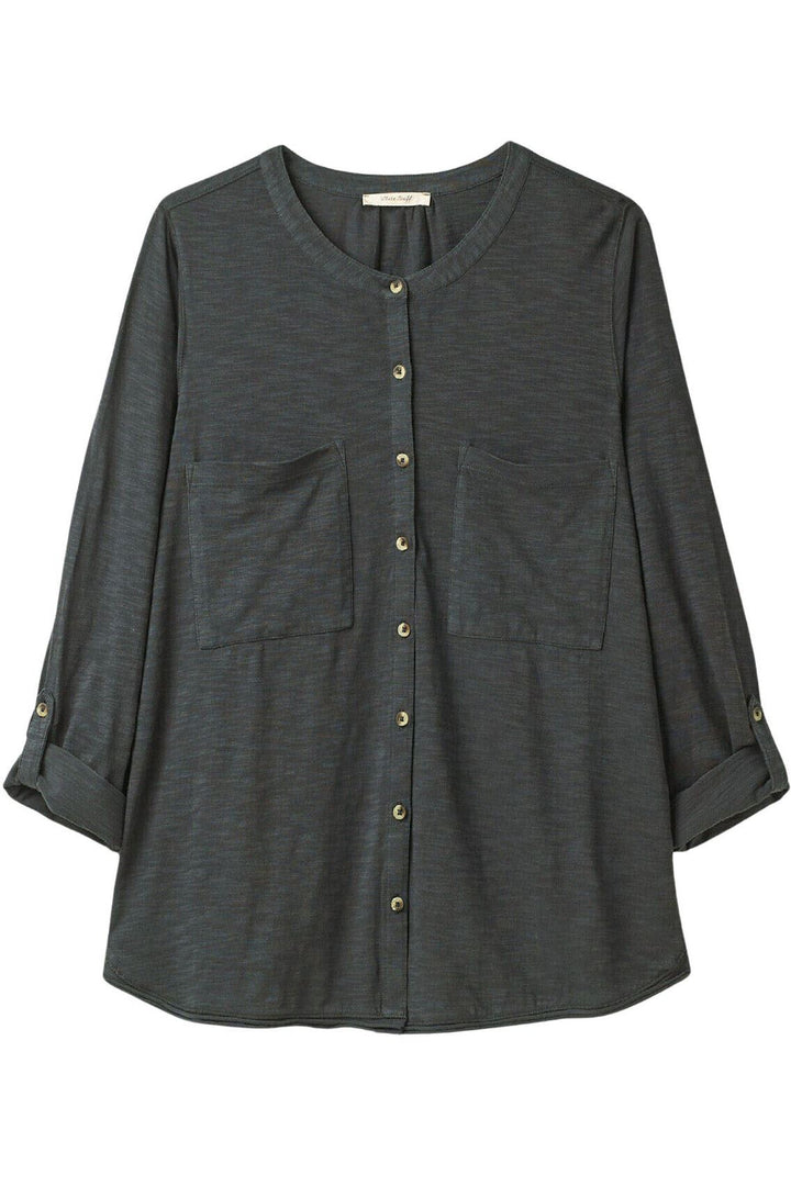 Round Neck Jersey Pocket Shirt