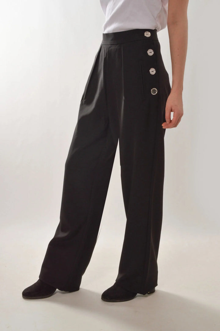 Bik Bok Flare Leg Button Trousers