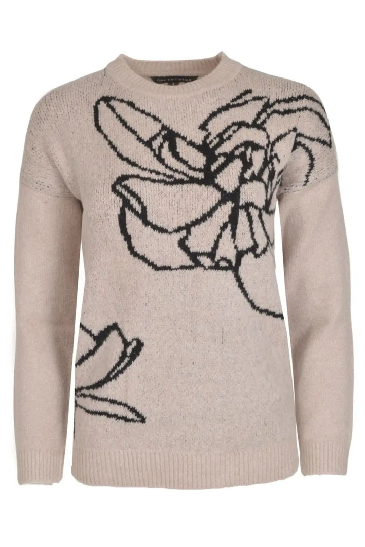 Bon Marche Floral Art Crew Neck Jumper