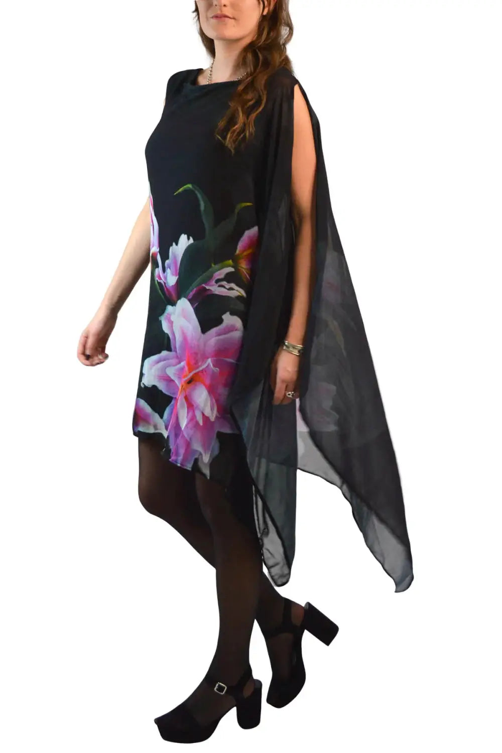 Lipsy Floral Drape Dress