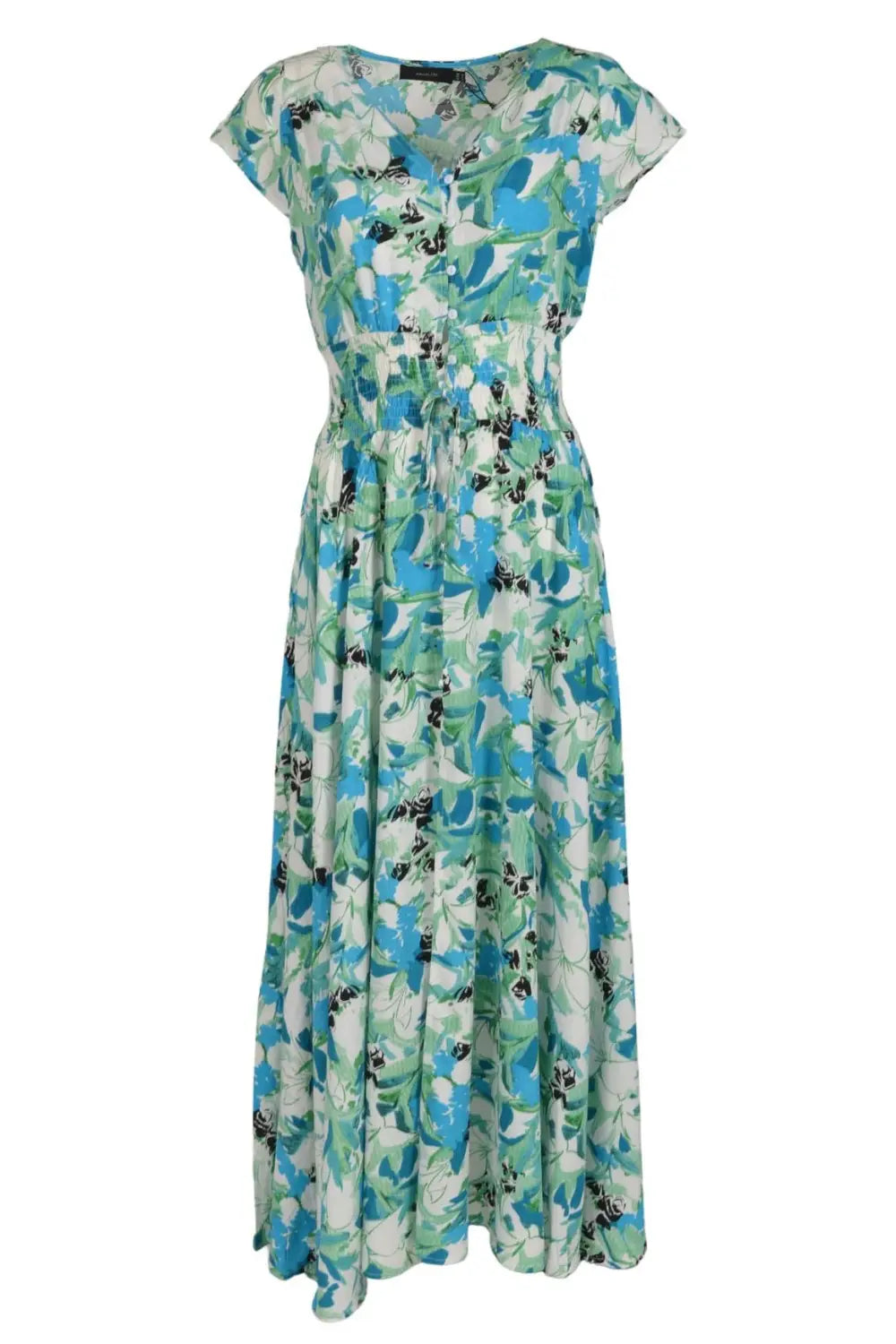 Angel Eye Floral Floaty Button Down Maxi Dress