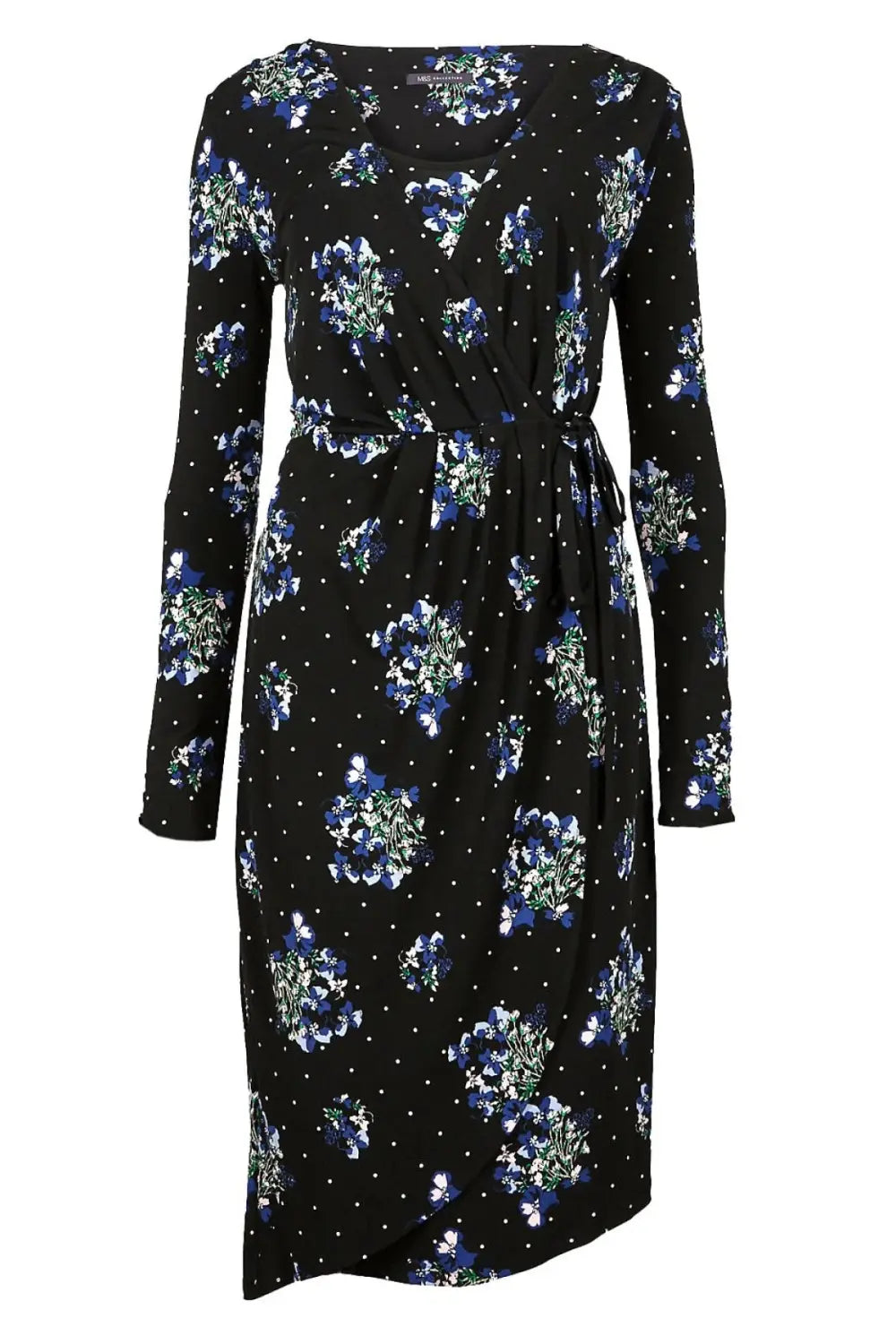 M&S Floral Wrap Midi Dress