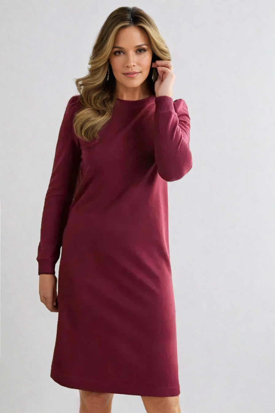 Boden Puff Sleeve Sweatshirt Dress