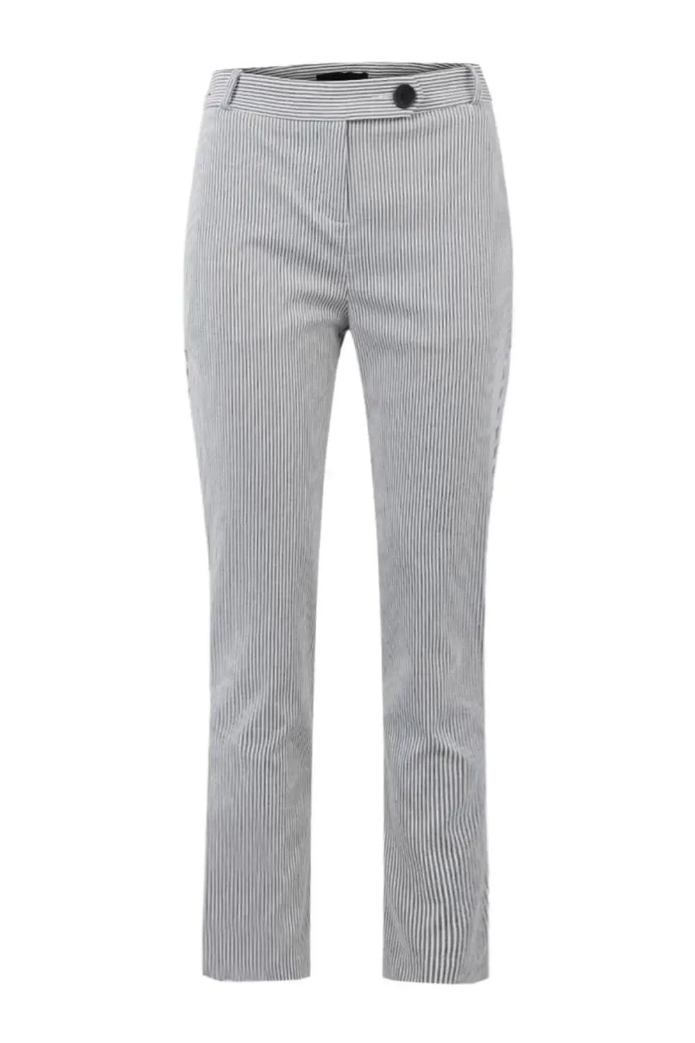 Secret Label Grey Stripe Crop Trousers