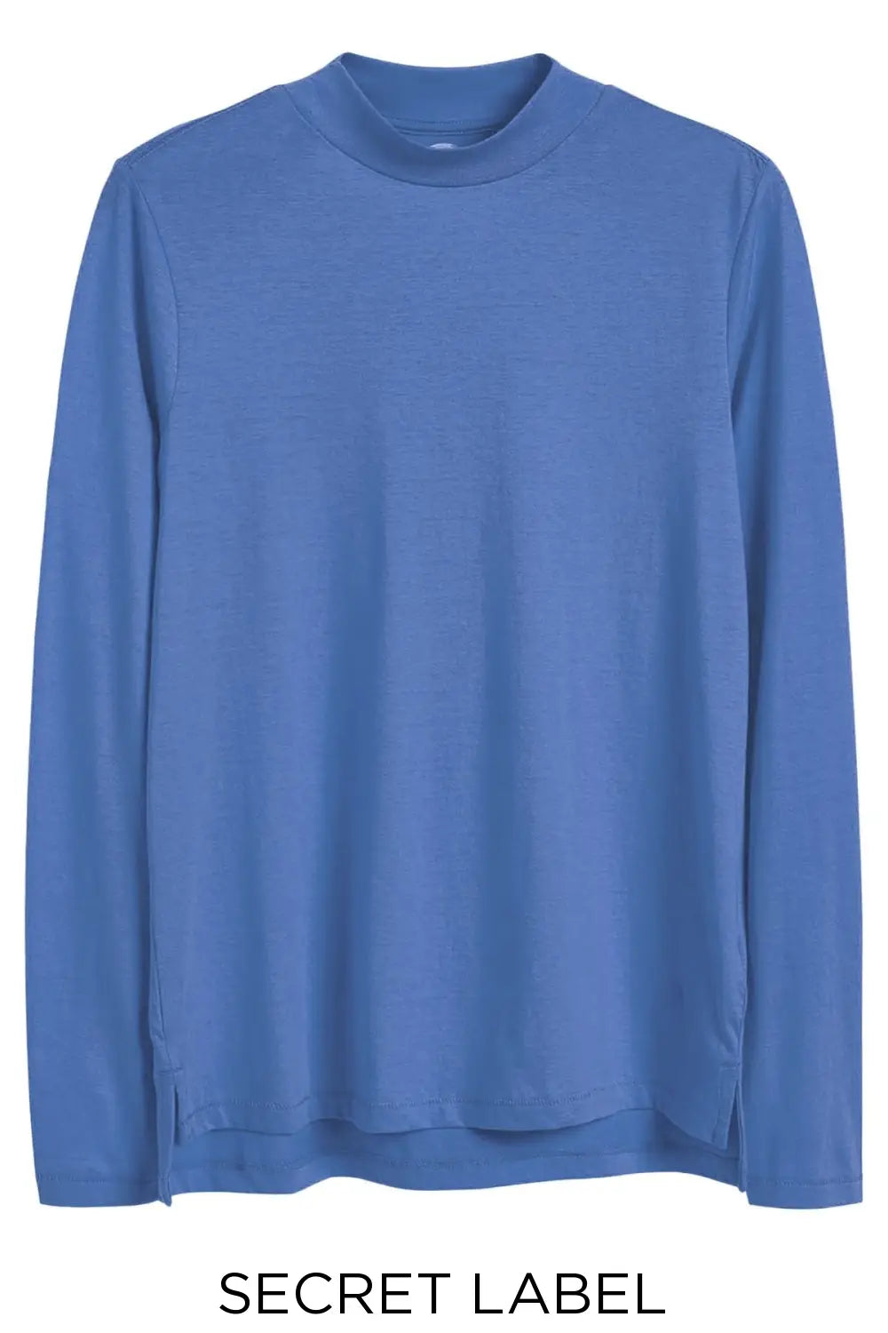 Secret Label High Neck Long Sleeve Jersey Top Blue / 10