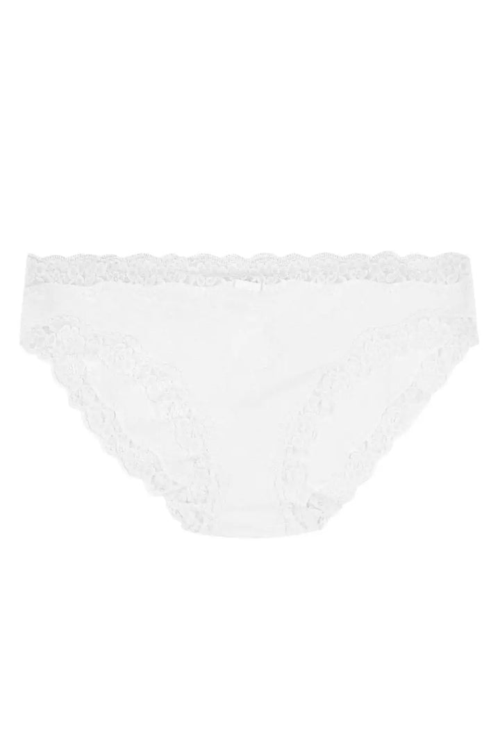 M&S Lace Knickers Black White (4 Pack)