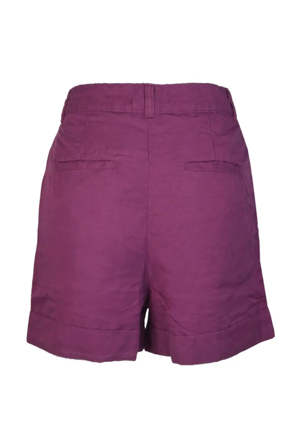 M&S Linen Blend Turn-up Shorts