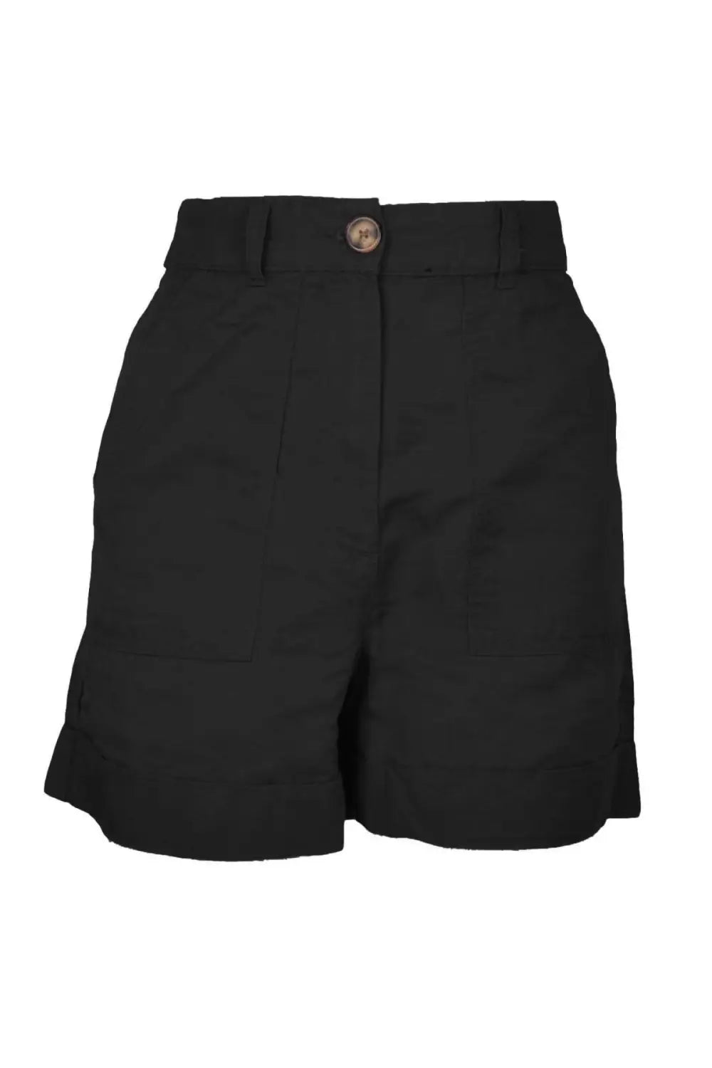 M&S Linen Blend Turn-up Shorts