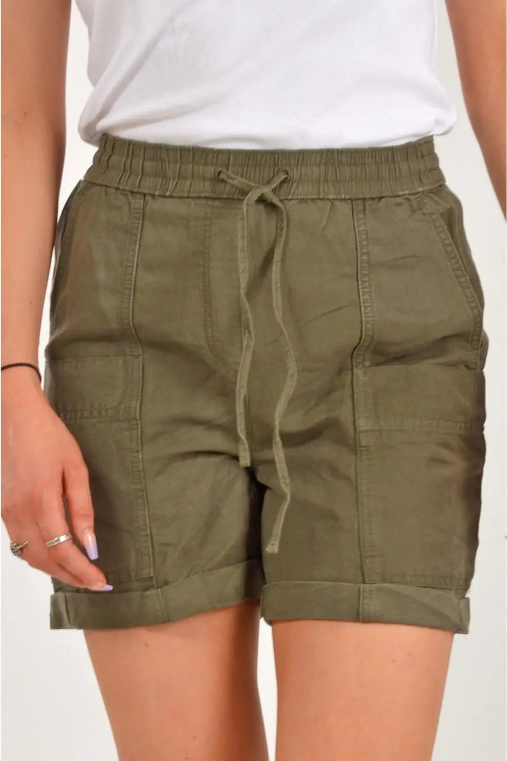 M&S Linen Comfort Utility Shorts