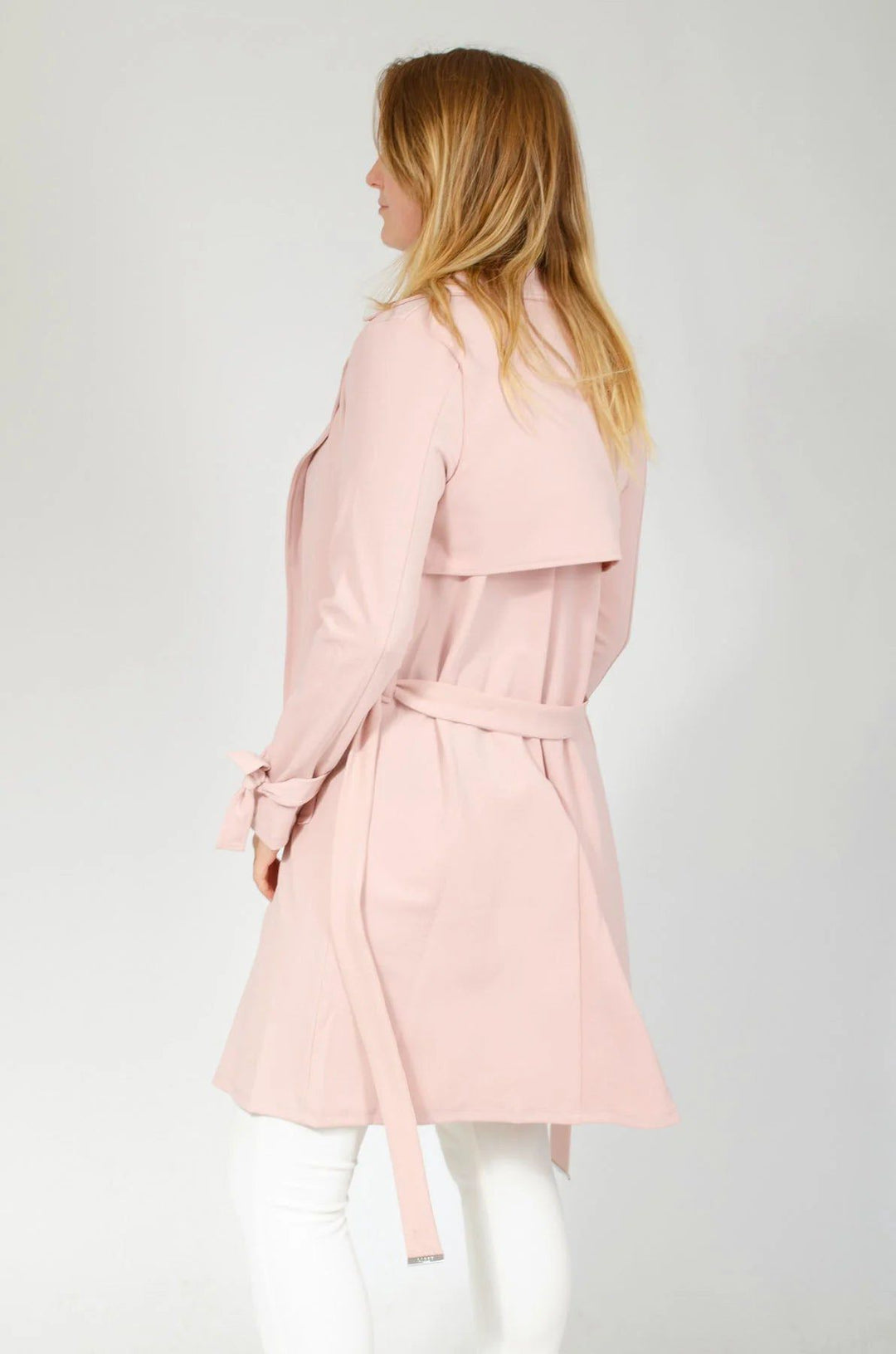 Lipsy Pink Tie Belt Coat