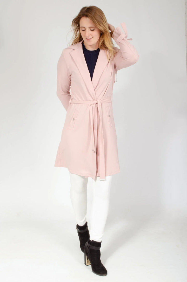 Lipsy Pink Tie Belt Coat