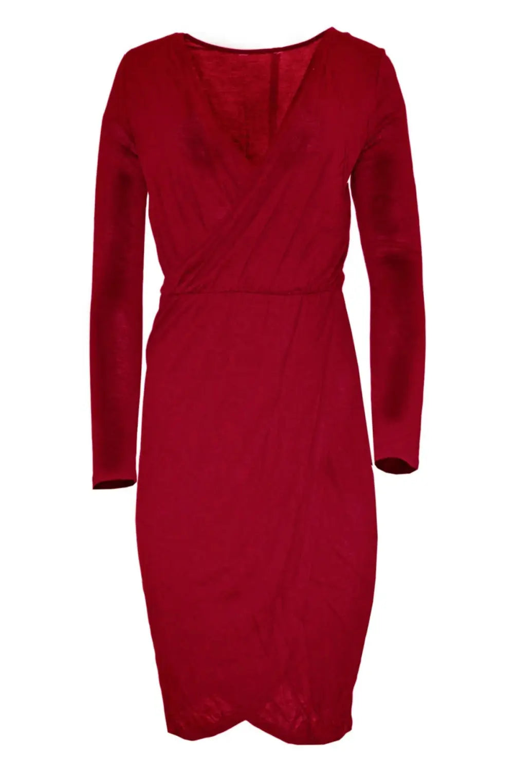 Secret Label Long Sleeve Jersey Wrap Dress