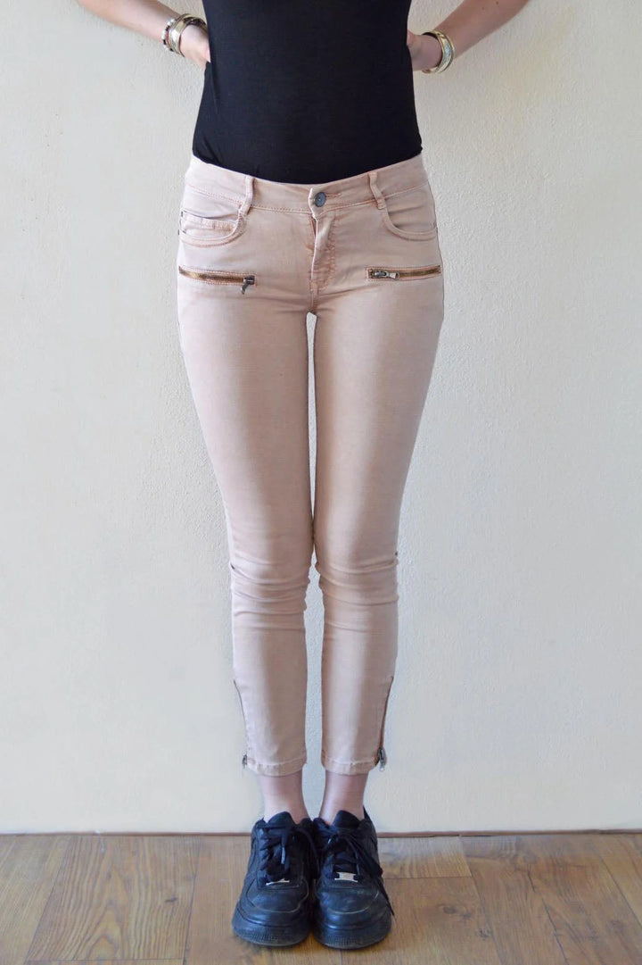 Mango Skinny Ankle Grazer Jeans Blush / 6