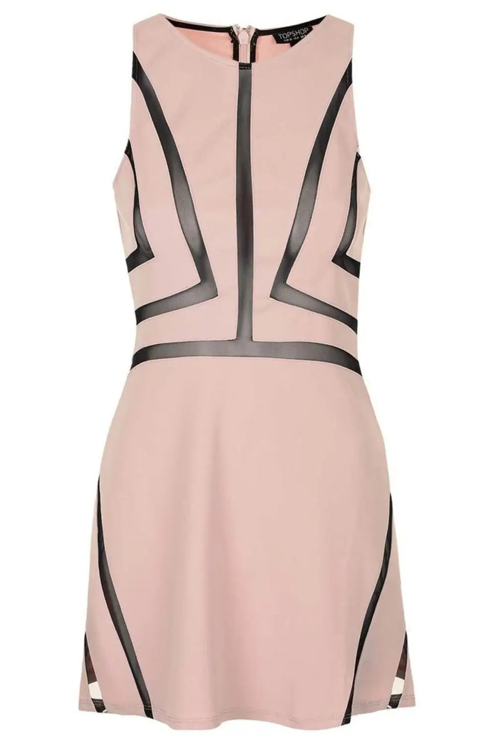 Topshop Mesh Sleeveless Dress