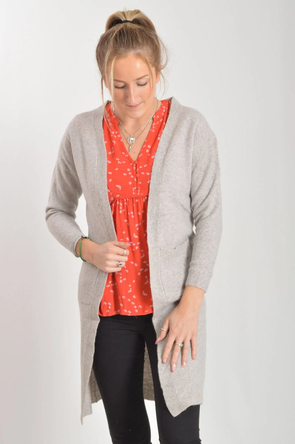 Minimum Long Pocket Cardigan